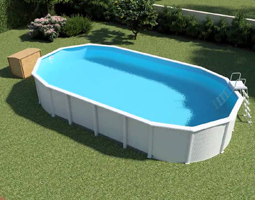 La piscine hors sol en acier